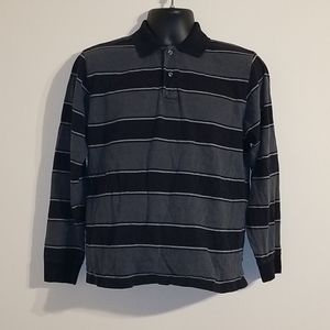Vintage 90s-00'S St. John's Bay Browny long-sleeved flannel check shirt, men's size L unclear blue type Vintage Second Hand